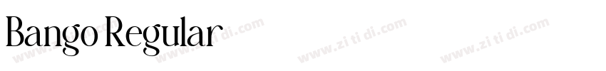 Bango Regular字体转换